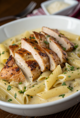 Loaded Herb Grilled Chicken with Creamy Pesto Pasta Roasted Potatoes