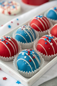 Patriotic Oreo Balls Recipe