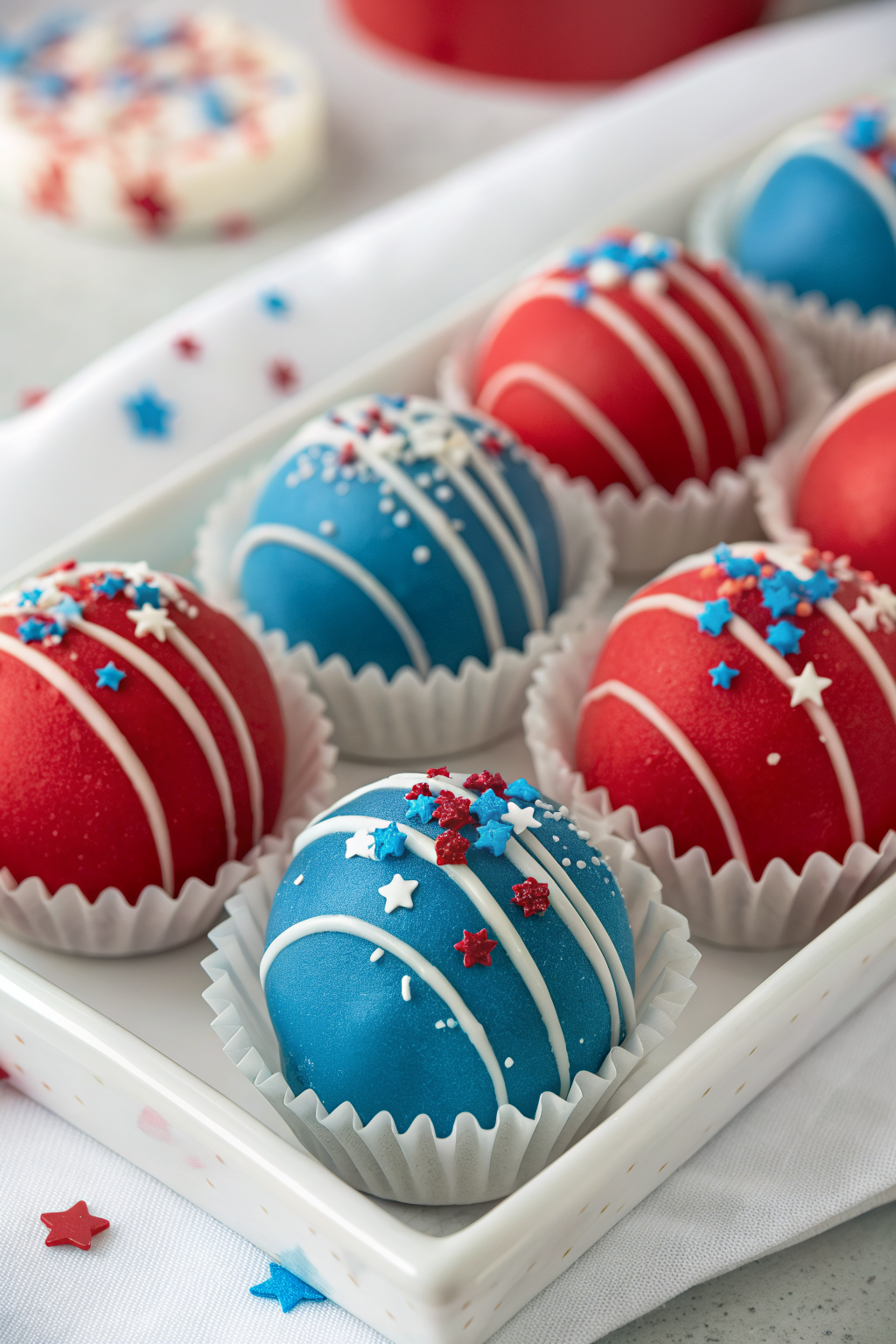 Patriotic Oreo Balls Recipe