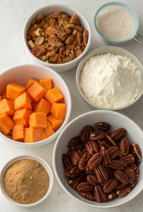 Pumpkin Dump Cake with Sweetened Condensed Milk