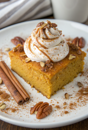 Pumpkin Pie Dump Cake With Spice Cake Mix
