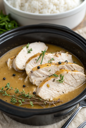 Slow Cooker Chicken and Gravy Recipe