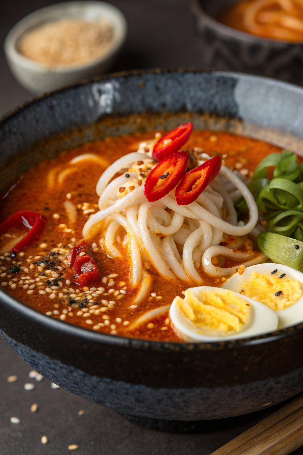 Spicy Peanut Udon Noodle Soup Recipe