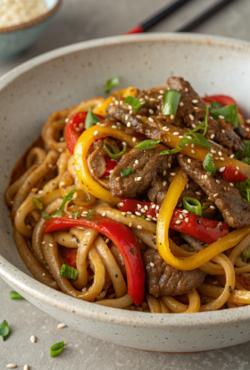 Tasty Beef Udon Stir Fry Recipe