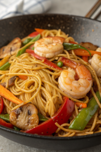Yaki Udon with Shrimp Recipe