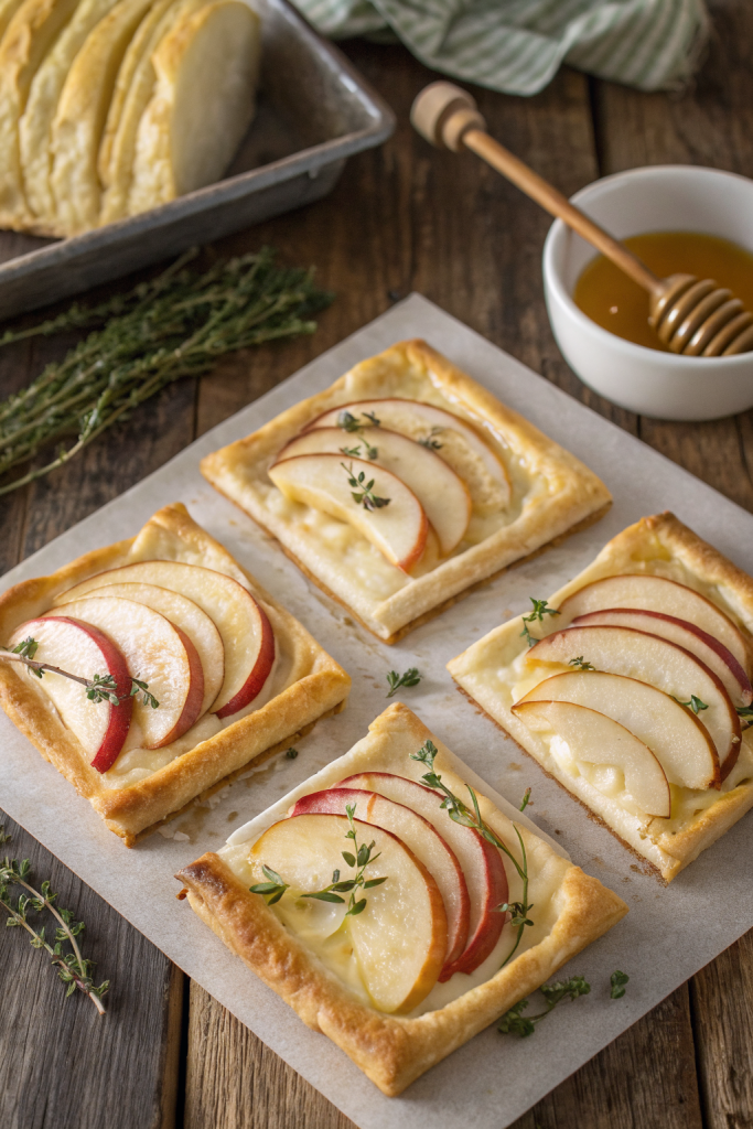 Apple and Brie Puff Pastry Bites Recipe