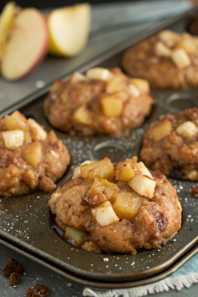 Baked Apple Fritters with Glaze
