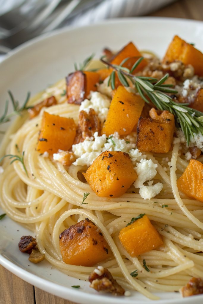 Baked Feta Butternut Squash Pasta Recipe