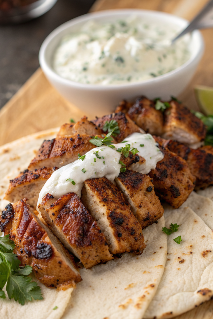 Chicken Shawarma with Garlic Sauce Recipe