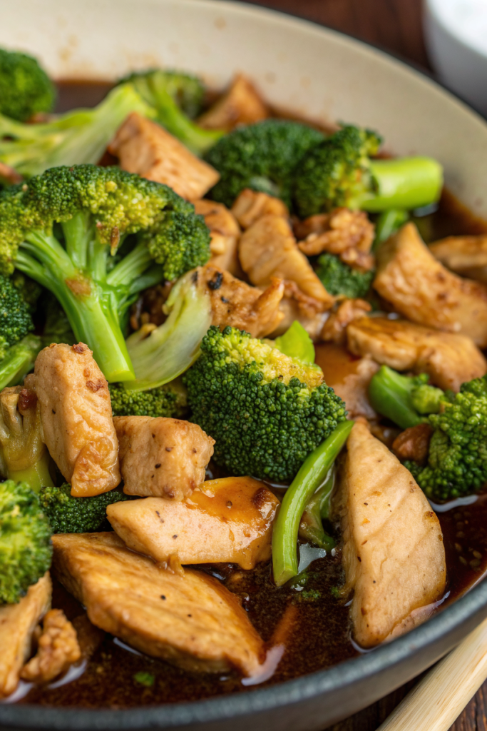 Chicken and Broccoli Chinese Takeout Style
