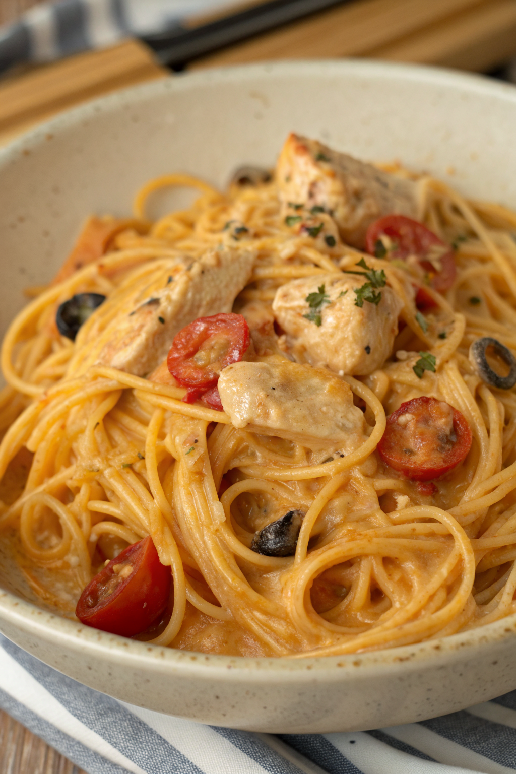 Classic Crockpot Chicken Spaghetti Recipe