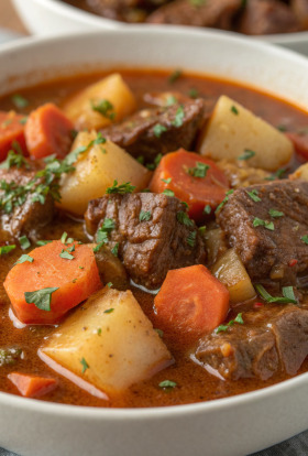 Cozy Vegan Stew with Mushrooms
