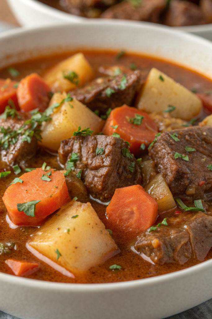 Cozy Vegan Stew with Mushrooms