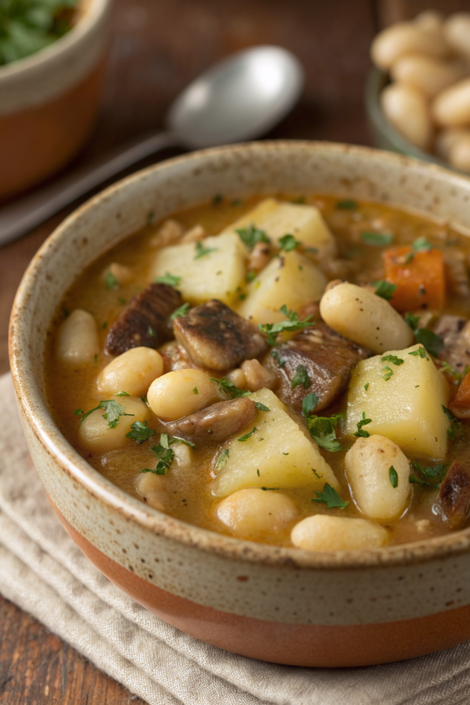 Cozy White Bean Mushroom Stew Recipe