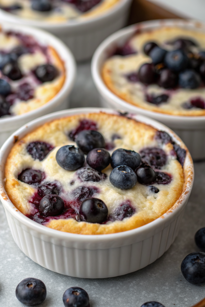Creamy Baked Blueberry Cottage Cheese Bowls Recipe