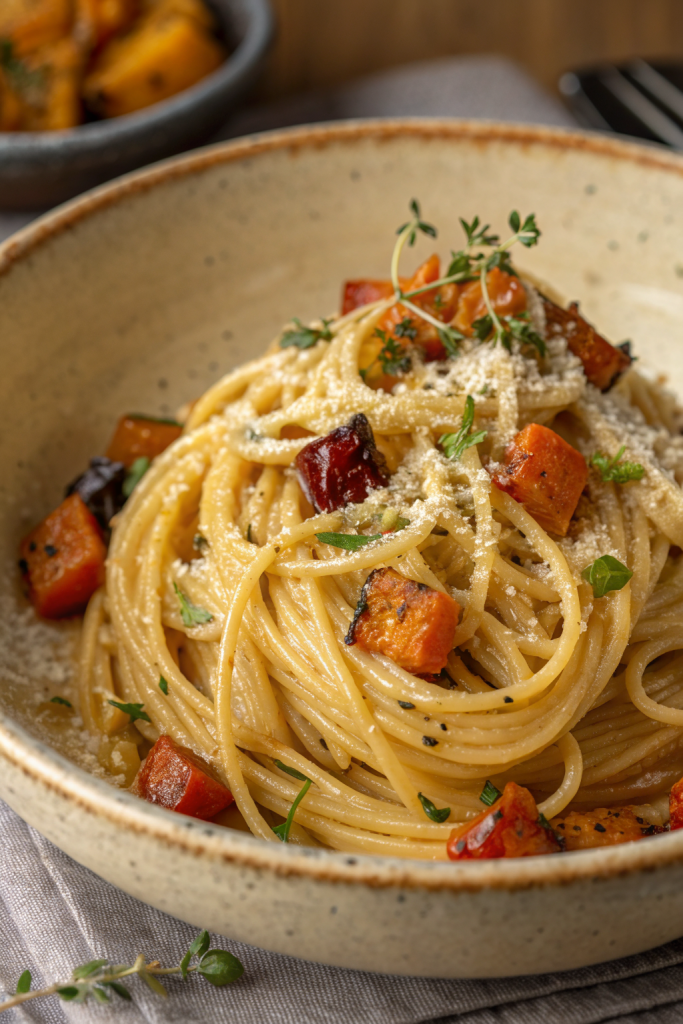 Creamy Lemon Butternut Squash Pasta Recipe