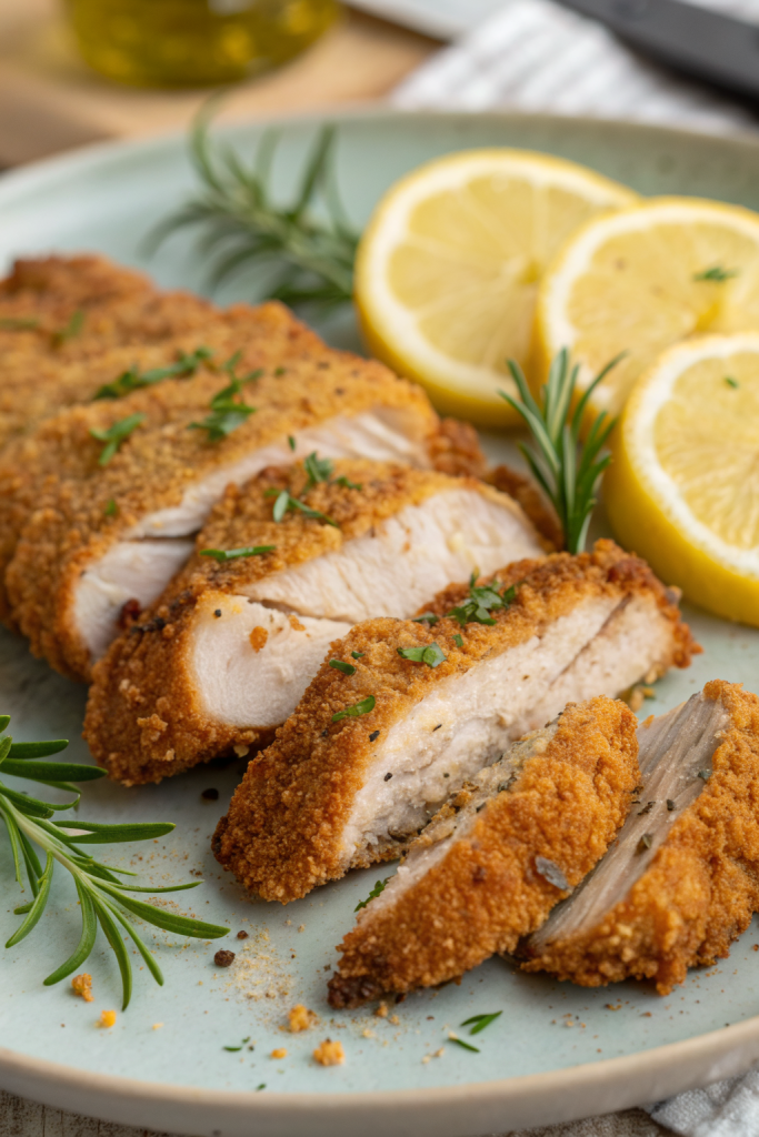 Crispy Oven Baked Chicken Cutlets Recipe
