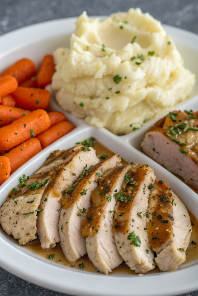 Garlic Herb Chicken with Creamy Mashed Potatoes