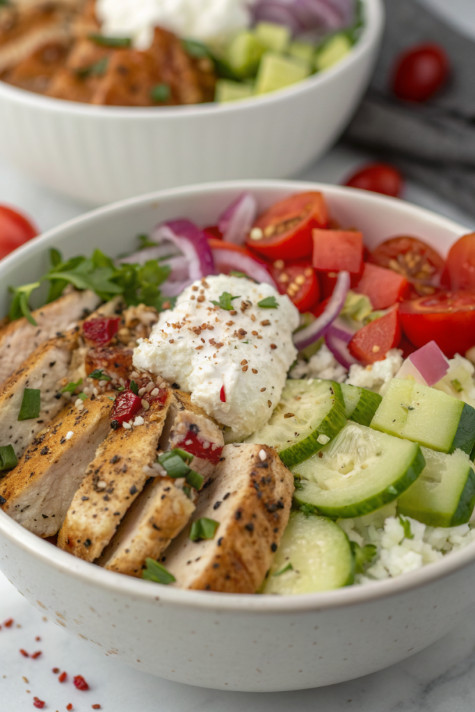 Greek Chicken Bowls Recipe