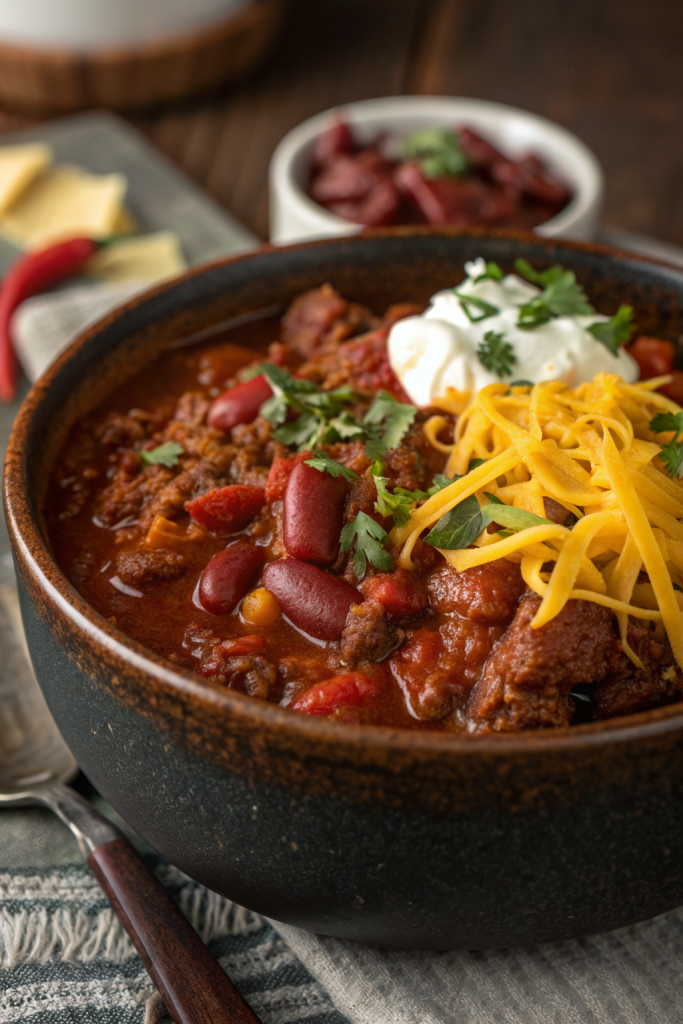 Ground Beef Stovetop Chili Recipe