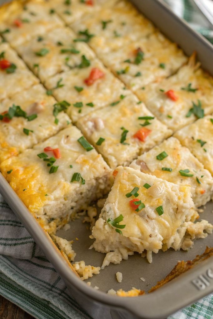 Healthy Chicken Cauliflower Rice Casserole Recipe