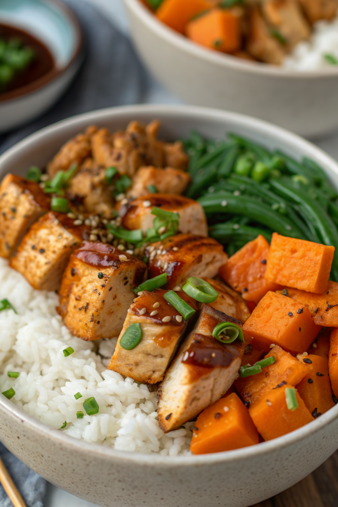 Healthy Chicken and Sweet Potato Bowls Recipe