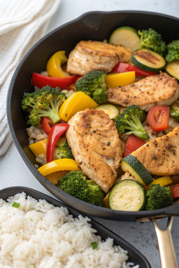 Healthy Chicken and Vegetable Skillet Recipe