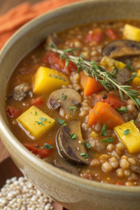 Healthy Mushroom Quinoa Soup Recipe