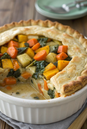 Lentil Pot Pie with Butternut Squash