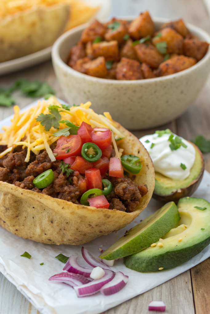 Loaded Potato Taco Bowl Recipe