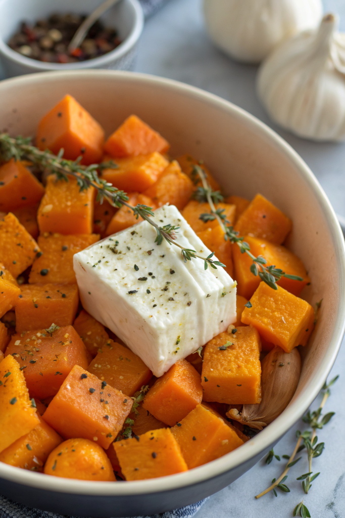 Pumpkin Feta Pasta Recipe