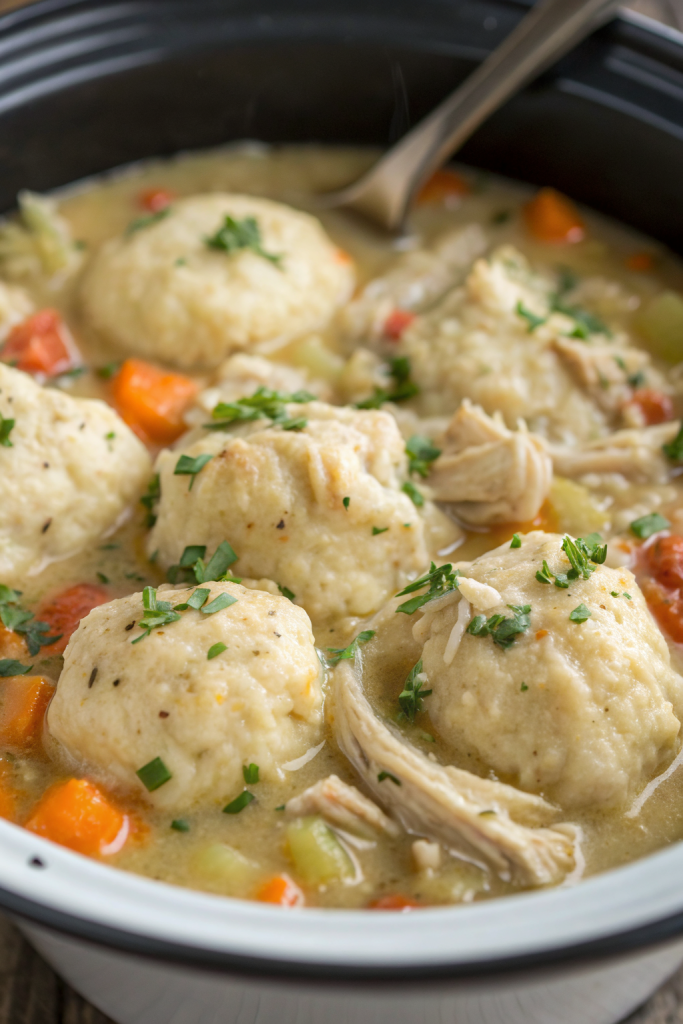 Slow Cooker Chicken and Dumplings Recipe