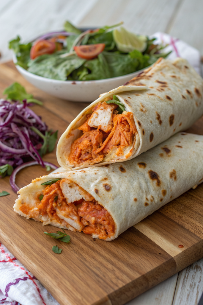 Spicy Buffalo Chicken Wraps for Two