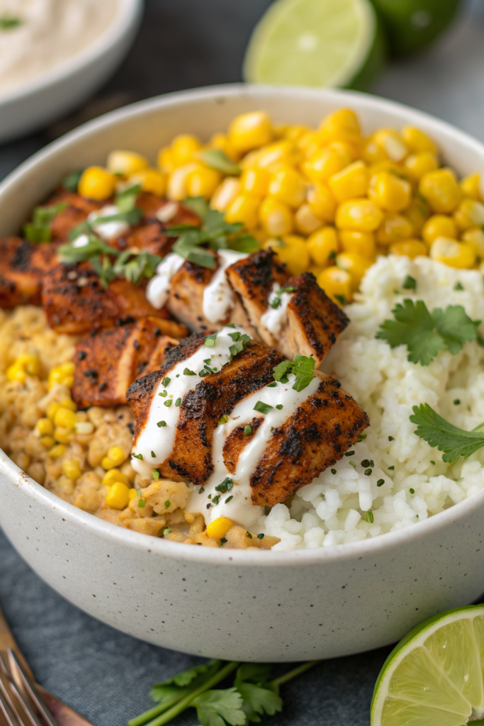 Tasty Street Corn Chicken Bowl Recipe