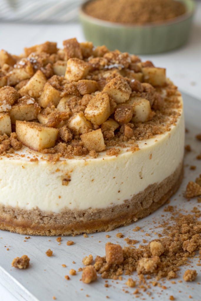 Vegan Apple Crumble Cheesecake Recipe