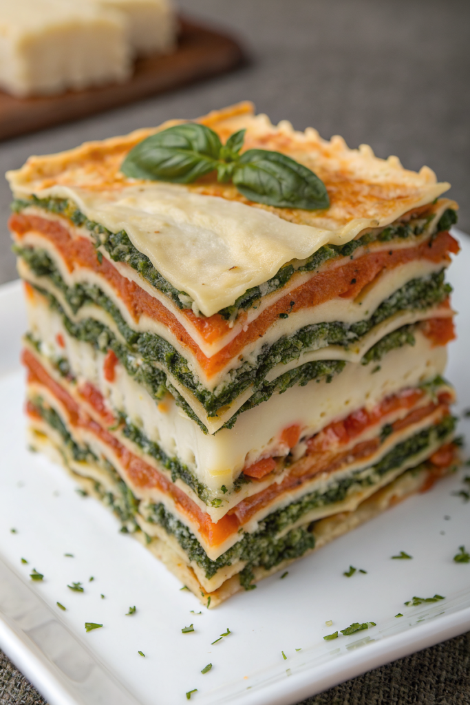 Vegetarian Pumpkin Spinach Lasagna Recipe